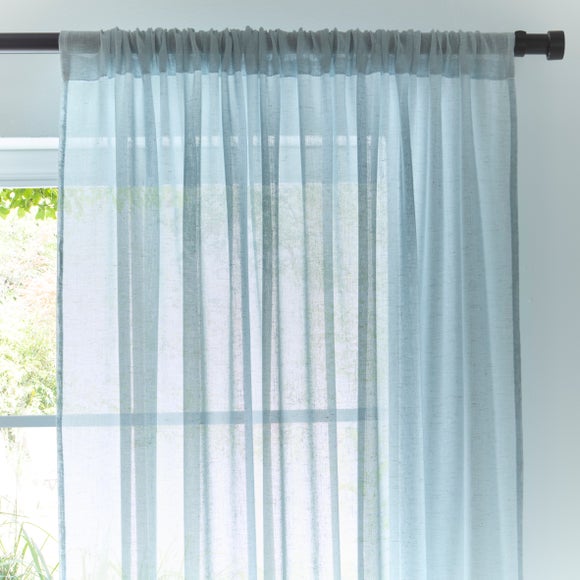 Marley Linen Slot Top Voile Panel
