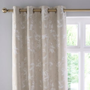 Chinoiserie Jacquard Eyelet Curtains