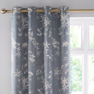 Chinoiserie Jacquard Eyelet Curtains