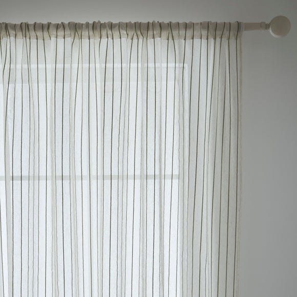 Lucia Stripe Slot Top Voile Panel