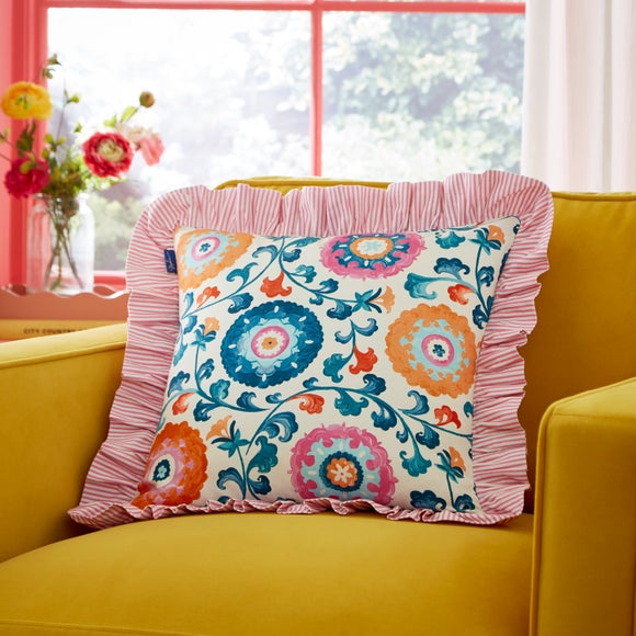Sophie Robinson Beldi Floral Square Cushion