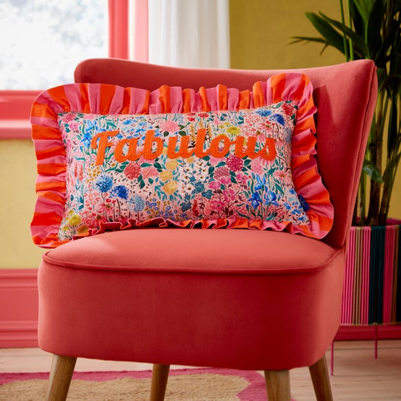 Click to view product details and reviews for Sophie Robinson Fabulous Rectangular Cushion.