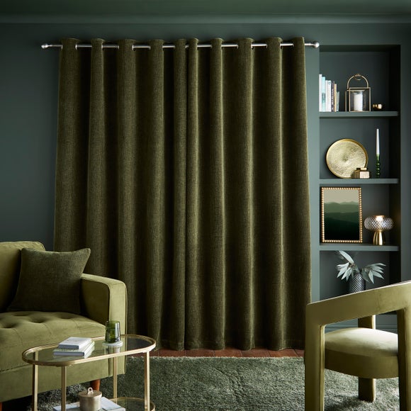 Photo 4 of Luxe Textured Chenille Eyelet Curtains