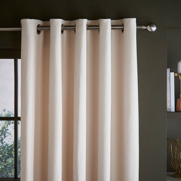 Luxe Textured Chenille Eyelet Curtains