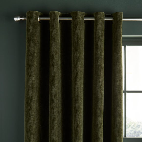 Luxe Textured Chenille Eyelet Curtains