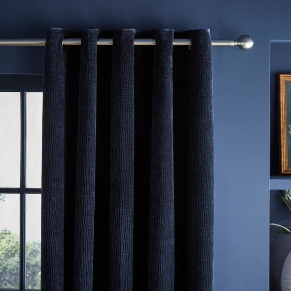 Luxe Textured Chenille Eyelet Curtains