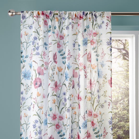 Foxley Print Slot Top Voile Panel