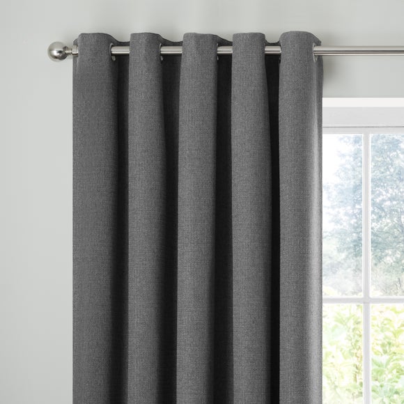 Elinor Woven Blackout Eyelet Curtains