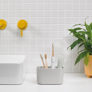 Reborn Large Bathroom Caddy & Toothbrush Holder