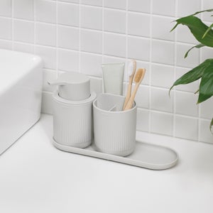 Reborn Bathroom Storage Tray- Small Caddy & Soap Dispenser