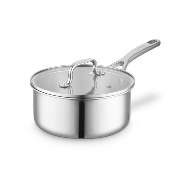 Click to view product details and reviews for Sur La Table Triply Saucepan With Lid 18cm.