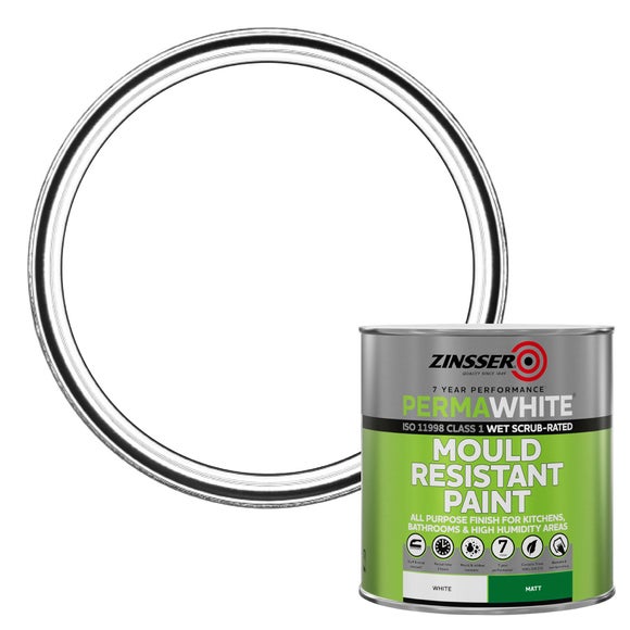 View Zinsser Perma White Mould Resistant Matt Paint 1l View Zinsser Perma White Mould Resistant Matt Paint 1l