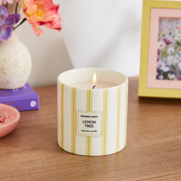 Ceramic Lemon Grove Candle