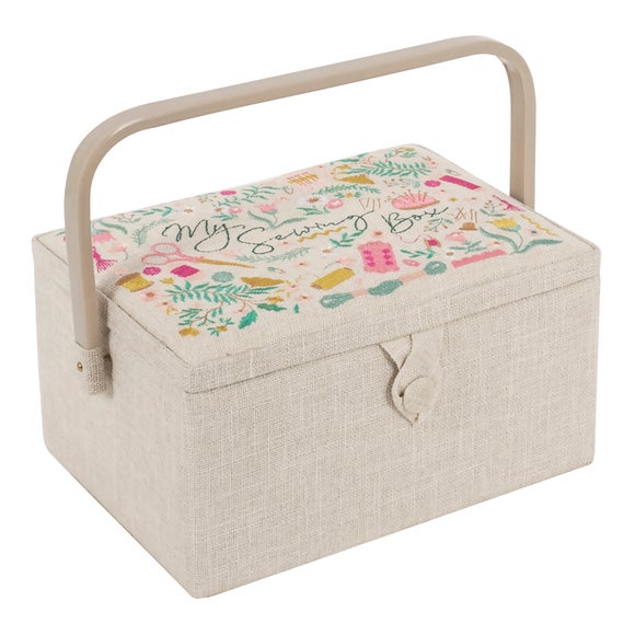 Click to view product details and reviews for Hobby Gift Medium Embroidered My Sewing Box.
