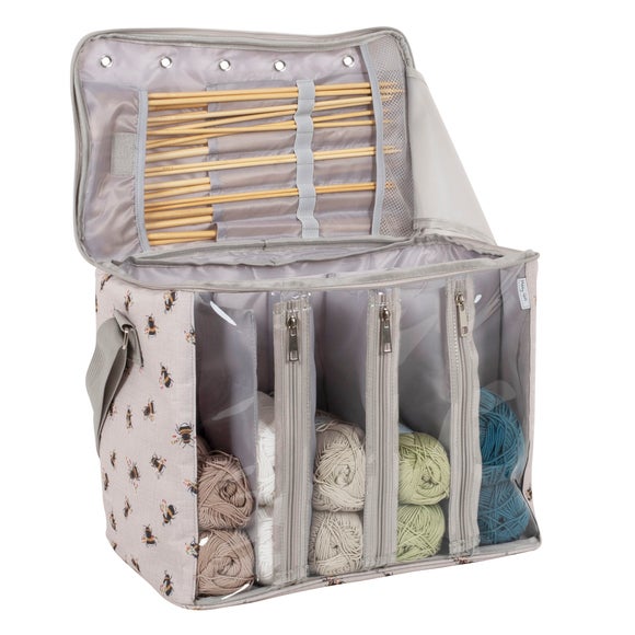 View Hobby Gift Bee Knitting Bag With Yarn Storage View Hobby Gift Bee Knitting Bag With Yarn Storage
