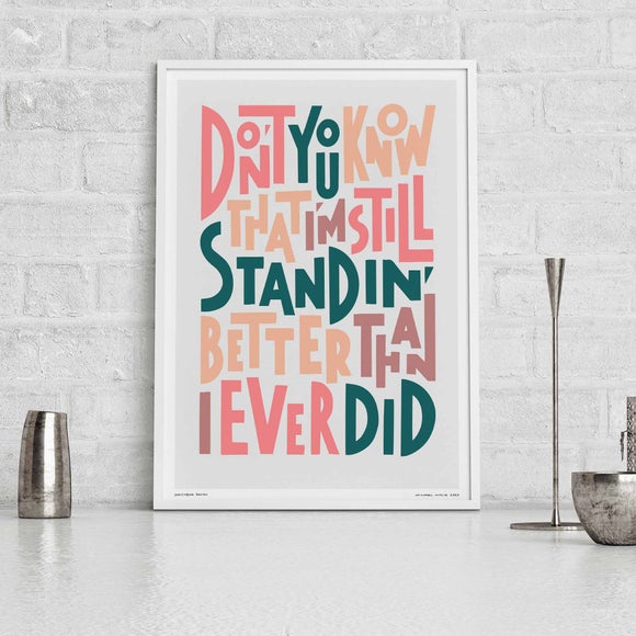 Click to view product details and reviews for Sketchbook Design Im Still Standing Framed Print. Click to view product details and reviews for Sketchbook Design Im Still Standing Framed Print.