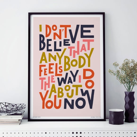 Sketchbook Design Wonderwall Feels The Way I Do Framed Print