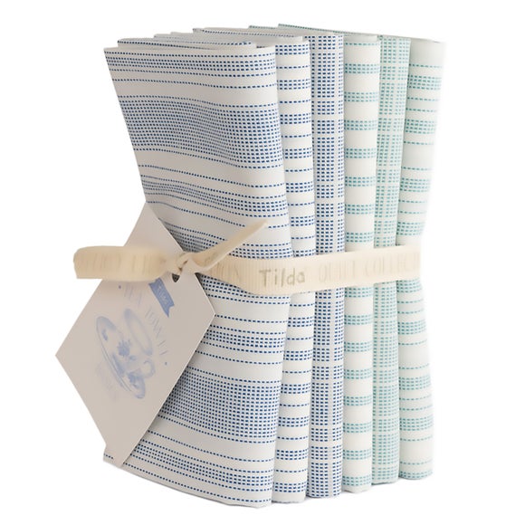 Tilda Set of 6 Woven Tea Towel Fat Quarters