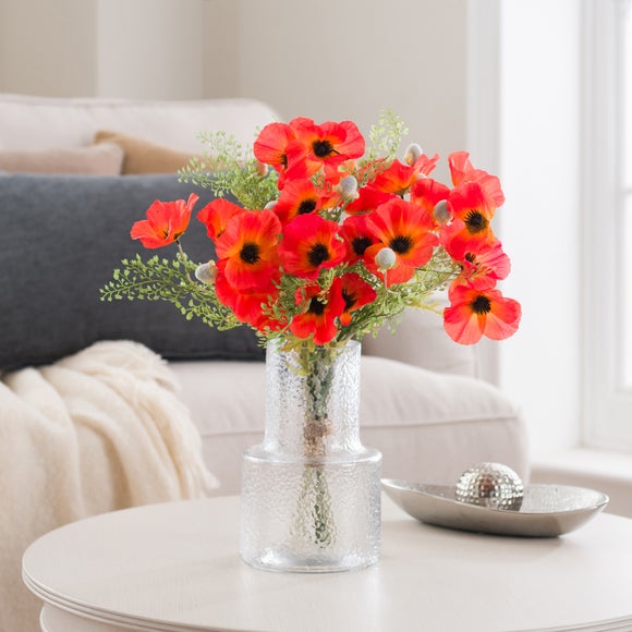 Click to view product details and reviews for Artificial Evelyn Poppy Bouquet.
