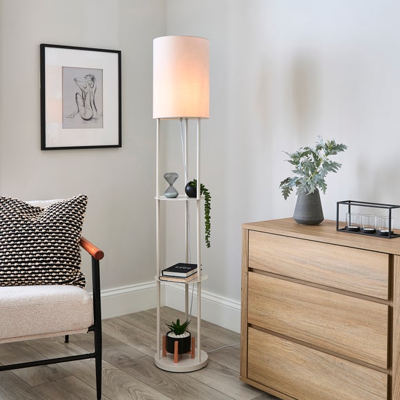 Jakob Round Shelved Floor Lamp