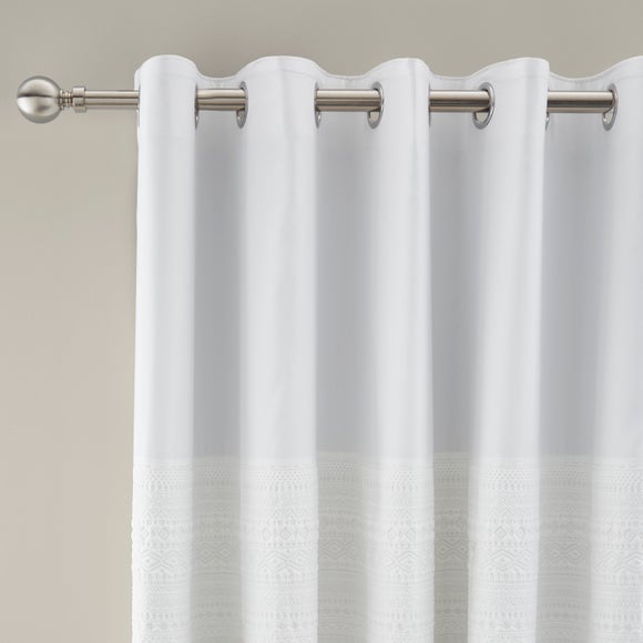 Theo Panel Geo Blackout Eyelet Curtains