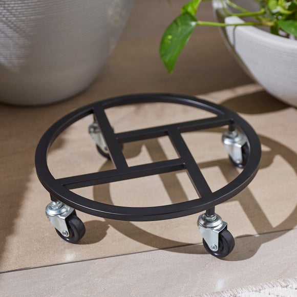 Geometric Plant Pot Stand with Wheels