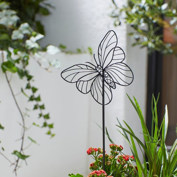 View Black Butterfly Garden Stake View Black Butterfly Garden Stake