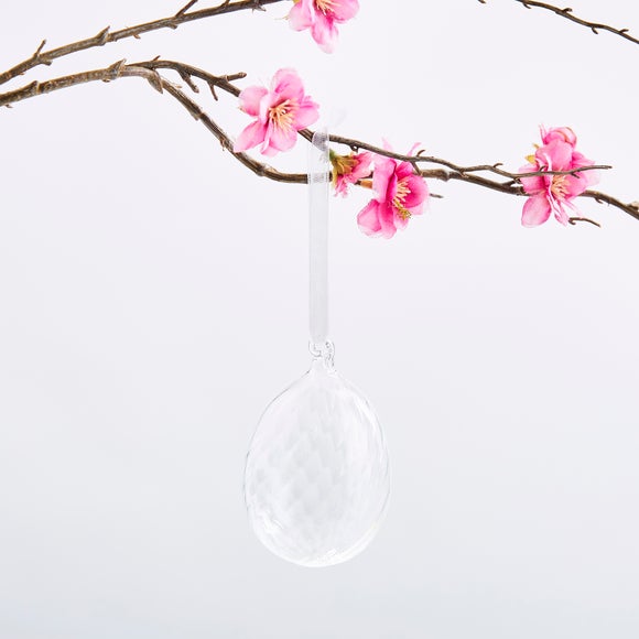 Glass Swirl Hanging Ornament