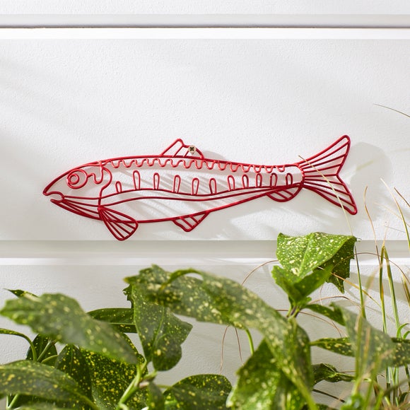 Wire Fish Garden Wall Decor