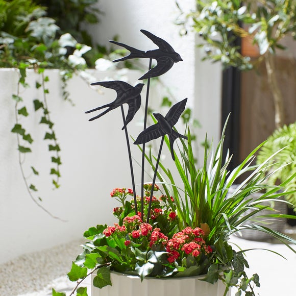 Cluster of Birds Garden Stake