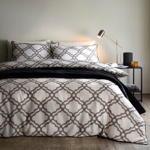 Hudson Trellis 100 Cotton Duvet Cover & Pillowcase Set