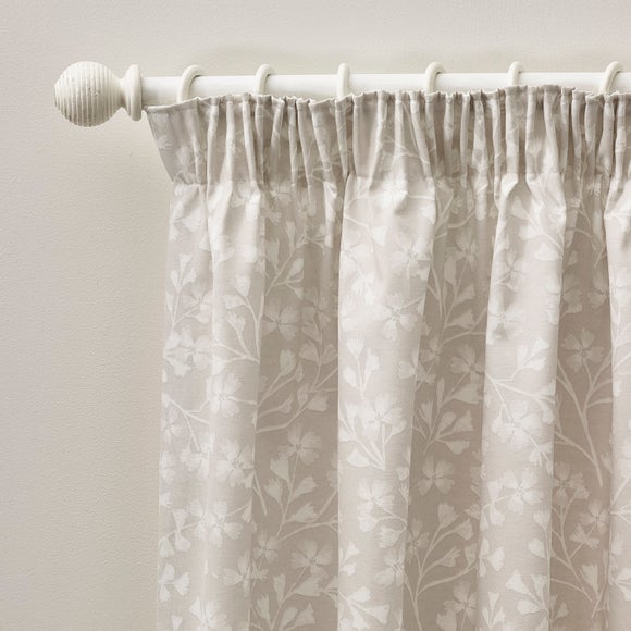 Catherine Lansfield Brooke Floral Pencil Pleat Curtains