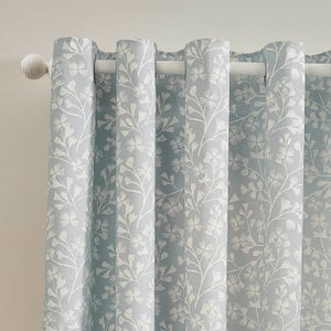 Catherine Lansfield Brooke Floral Eyelet Curtains