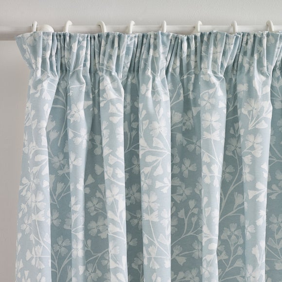 Catherine Lansfield Brooke Floral Pencil Pleat Curtains