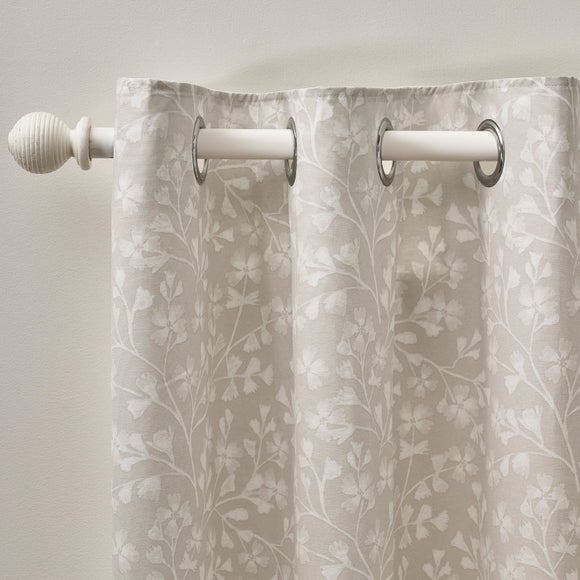 Catherine Lansfield Brooke Floral Eyelet Curtains