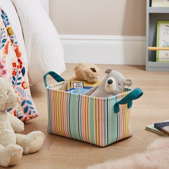 Click to view product details and reviews for Rainbow Stripe Storage Basket.