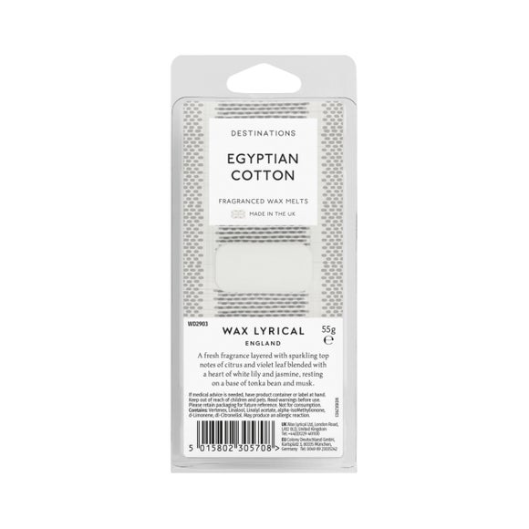 Destinations Egyptian Cotton Wax Melts