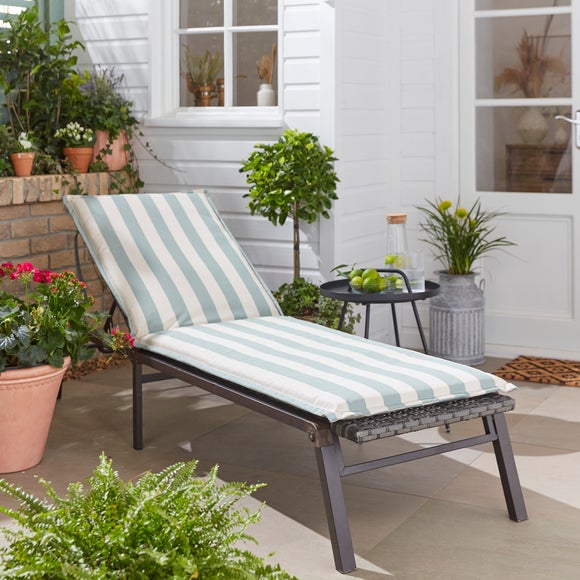 Striped Sun Lounger Pad