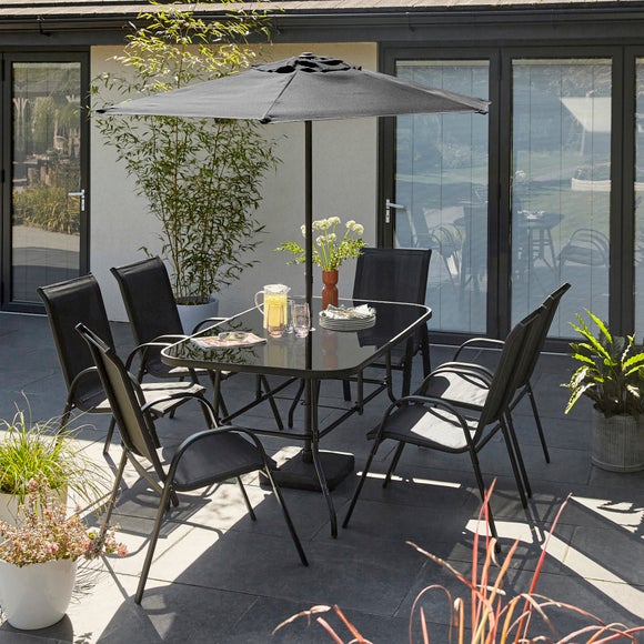Click to view product details and reviews for 8 Piece Metal Garden Dining Set.