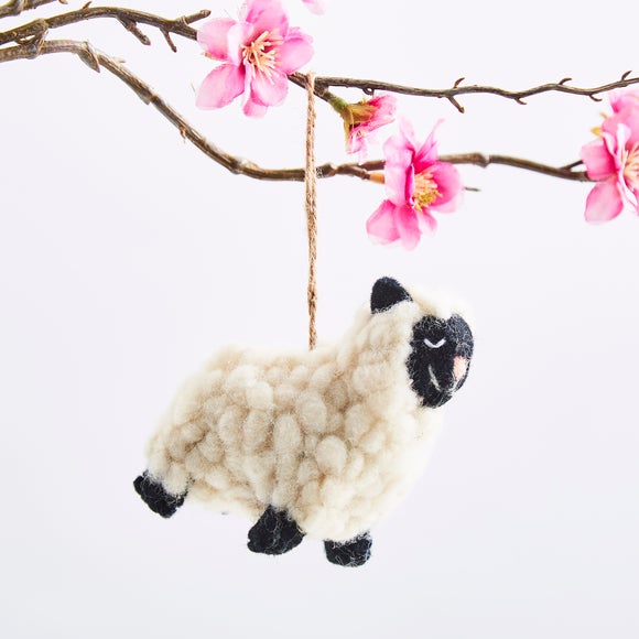 Sheep Felt Hanging Decoration