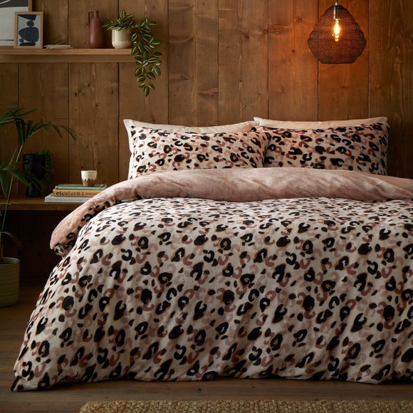 View Fusion Cosy Leopard Duvet Cover & Pillowcase Set View Fusion Cosy Leopard Duvet Cover & Pillowcase Set