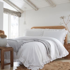 Appletree Cassia Frill 100 Cotton Duvet Cover & Pillowcase Set