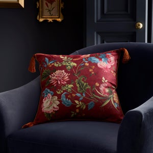 Dreams & Drapes Bejewelled Square Cushion