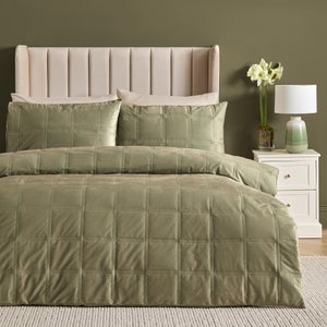Soiree Brighton Square Duvet Cover & Pillowcase Set