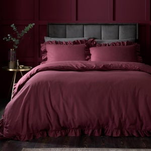 Appletree Cassia Frill 100 Cotton Duvet Cover & Pillowcase Set