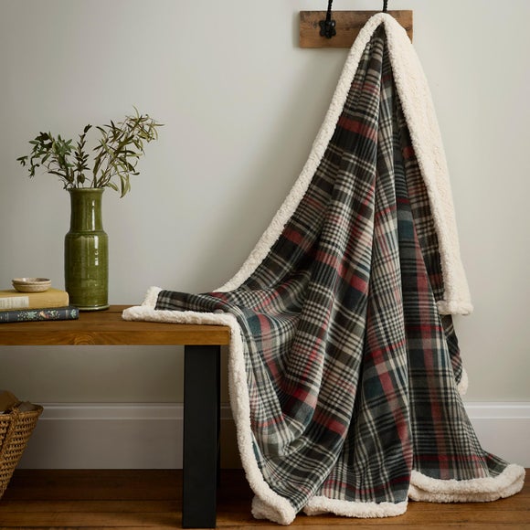 Click to view product details and reviews for Dreams N Drapes Bennet Check Throw Blanket 150cm X 200cm.