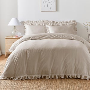 Appletree Cassia Frill 100 Cotton Duvet Cover & Pillowcase Set
