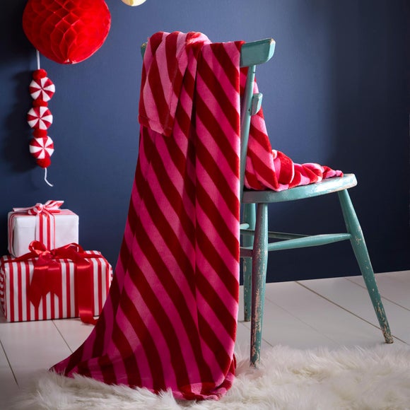 View Fusion Candy Stripe Throw Blanket 120cm X 150cm View Fusion Candy Stripe Throw Blanket 120cm X 150cm