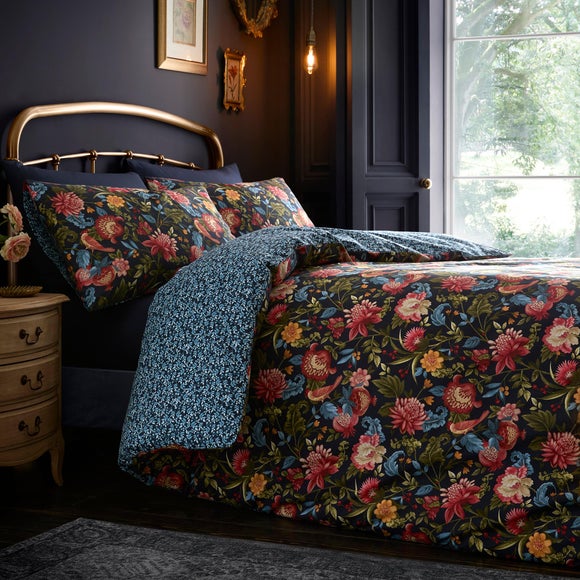 Dreams & Drapes Bejewelled 100 Cotton Duvet Cover & Pillowcase Set