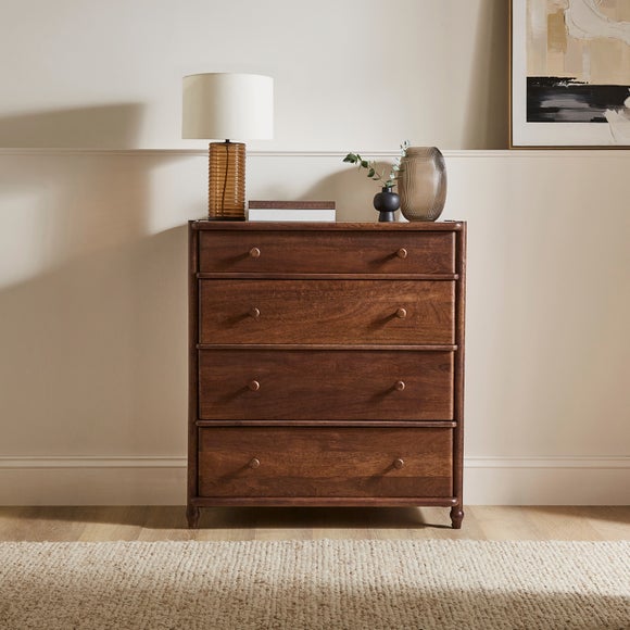 Elma 4 Drawer Chest, Mango Wood